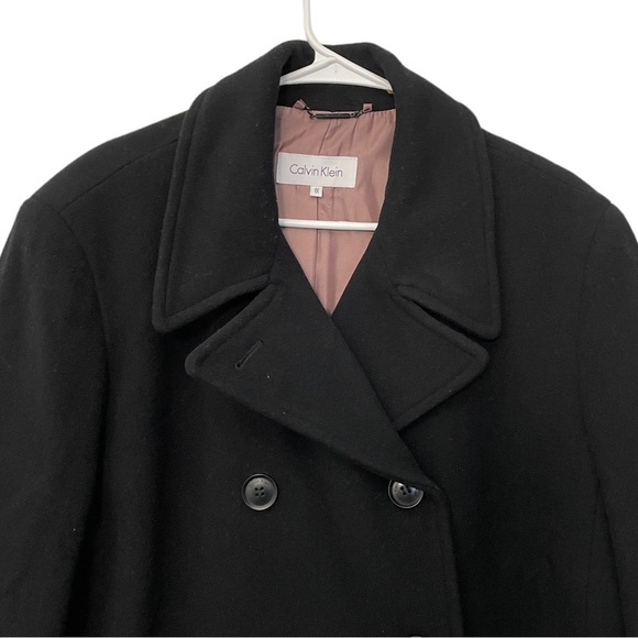 Calvin Klein Wool Cashmere Blend Jacket | Black | Size 1X - Picture 3 of 11
